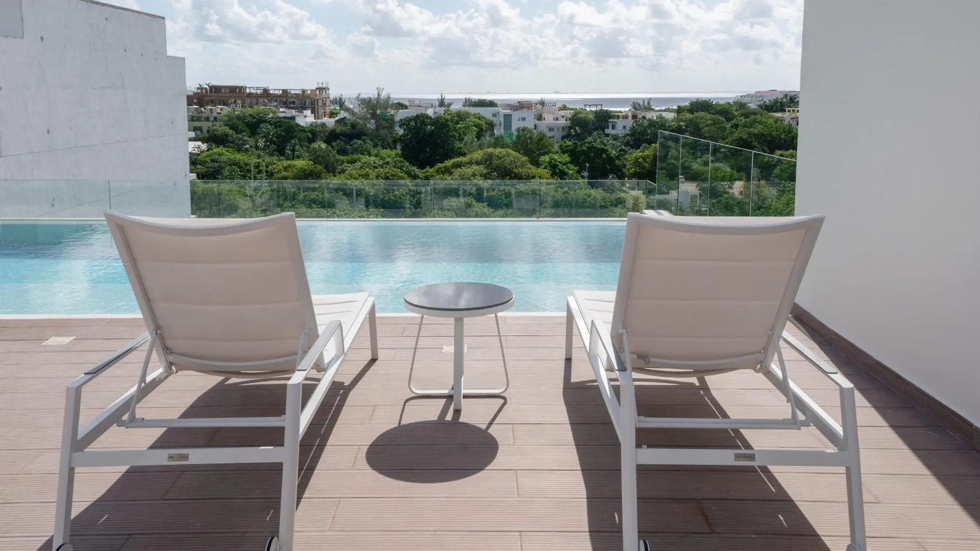 Studio With Rooftop Pool, Gym - At L Condos - Lidia Playa del Carmen Apartment