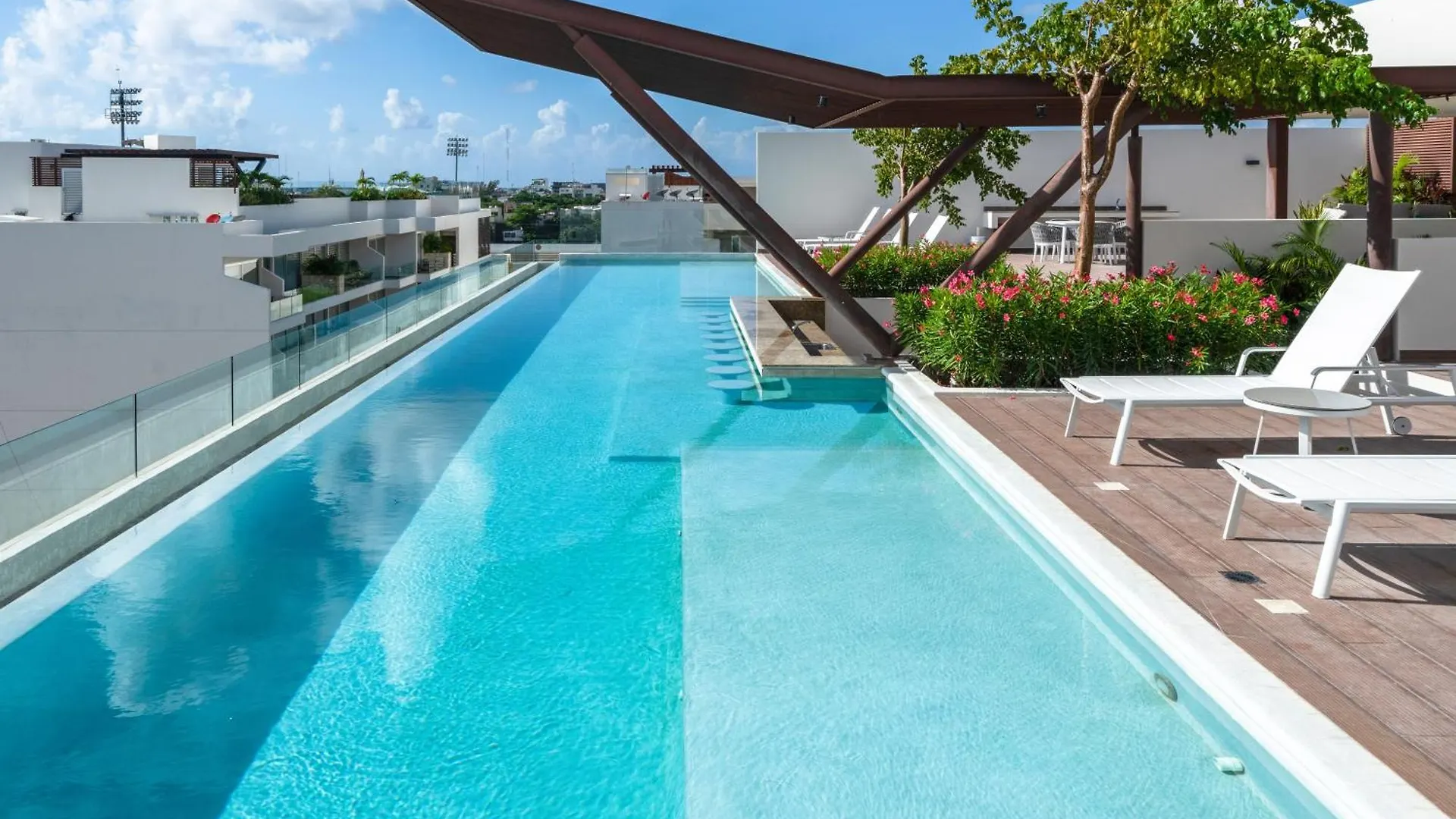 Apartment Studio With Rooftop Pool, Gym - At L Condos - Lidia Playa del Carmen